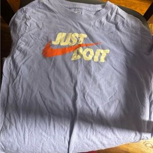 Nike Tee in Lavender with White Logo